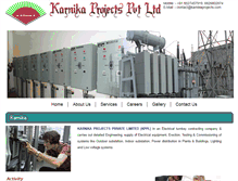 Tablet Screenshot of karnikaprojects.com